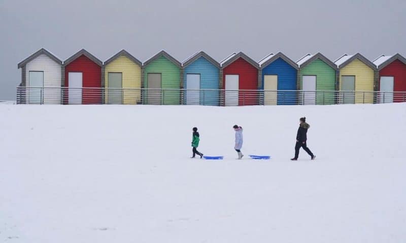 Heavy Snow in Northern England Causes Havoc on Highways and Knocks Out Power