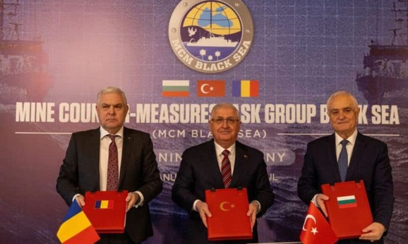 Turkey, Romania, Bulgaria Sign Deal to Clear Floating Black Sea Mines