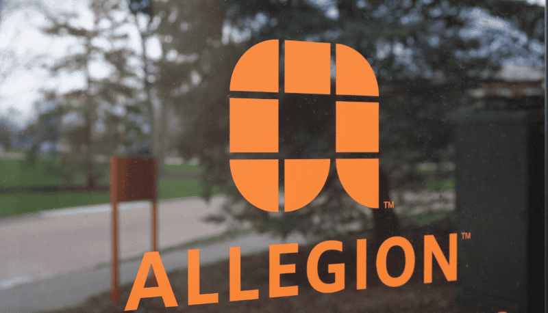 Allegion PLC stock rises Monday, outperforms market