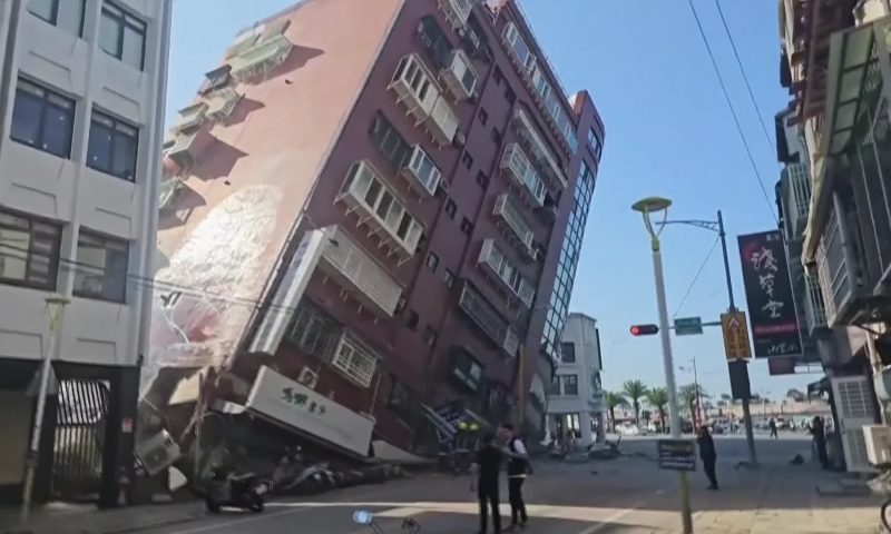 A Strong Earthquake Shakes Taiwan, Damaging Buildings and Causing a Tsunami