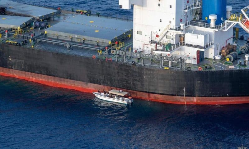 Ship Attacked by Yemen’s Houthi Rebels Was Full of Grain Bound for Iran, the Group’s Main Benefactor