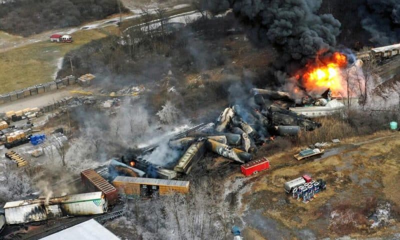 Norfolk Southern Will Pay $15 Million Fine as Part of Federal Settlement Over Ohio Derailment