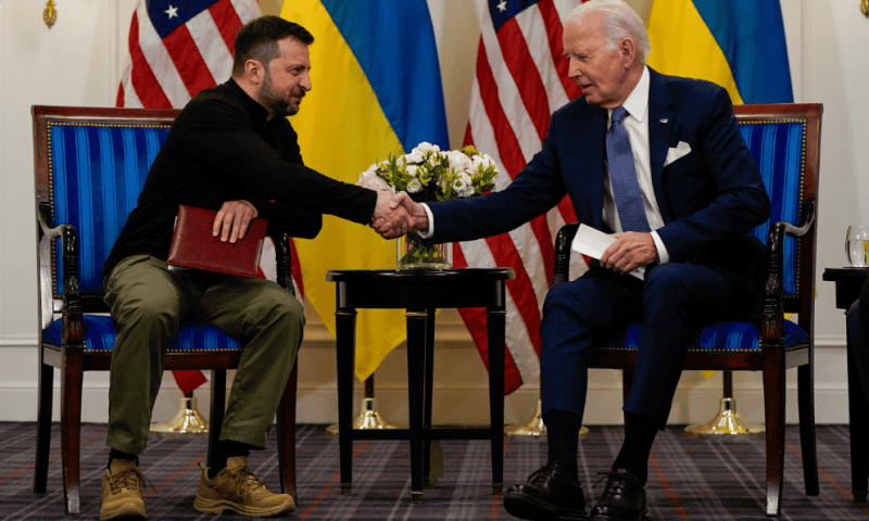 Biden, Zelenskiy Inch Toward NATO With 10-Year Defense Agreement