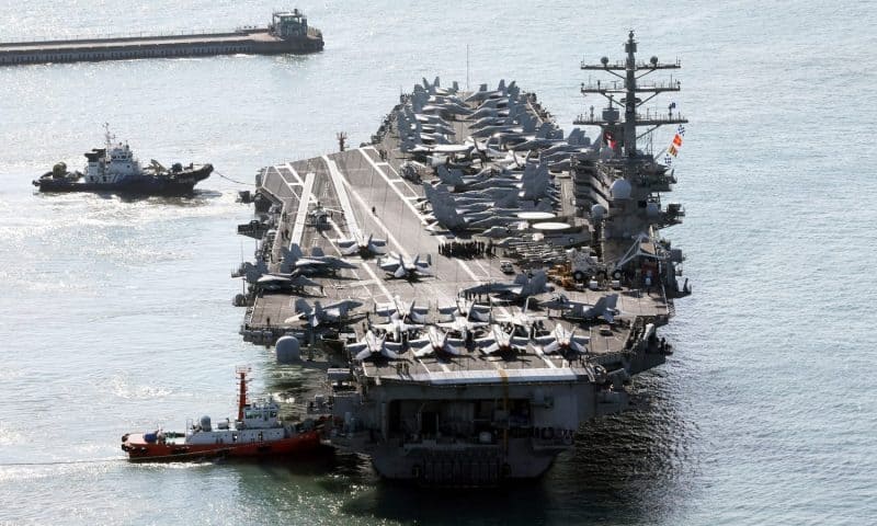 US Aircraft Carrier Arrives in South Korea for Military Drills