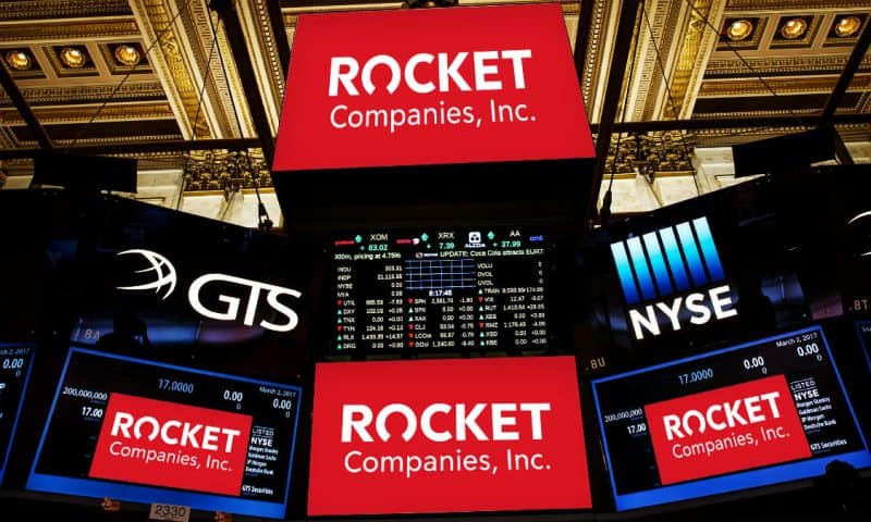 Rocket Cos. Inc. stock outperforms competitors on strong trading day