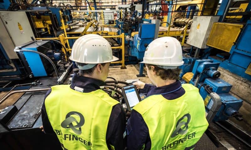 Bilfinger (ETR:GBF) Stock Price Down 1.6%