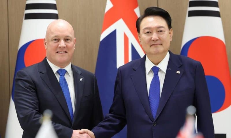 Leaders of South Korea, New Zealand Strongly Condemn Expanding North Korea-Russia Military Ties