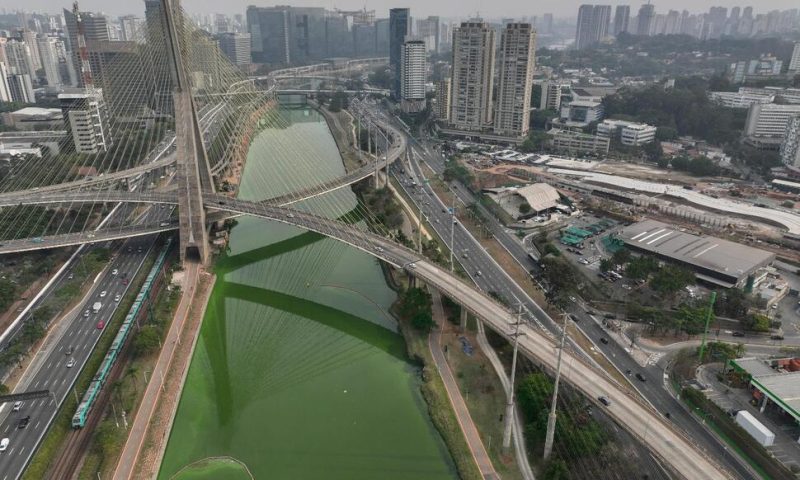 Drought Is Making Sao Paulo’s River Emerald Green While Smoke Turns Its Skies Grey