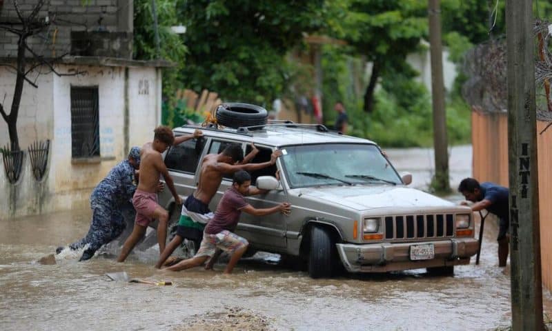 John as a Tropical Storm Hits Mexico’s Pacific Coast a 2nd Time