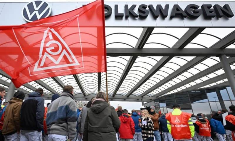 Volkswagen Workers Hold 2-Hour Strikes to Push Back Against Proposed Pay Cuts and Plant Closures