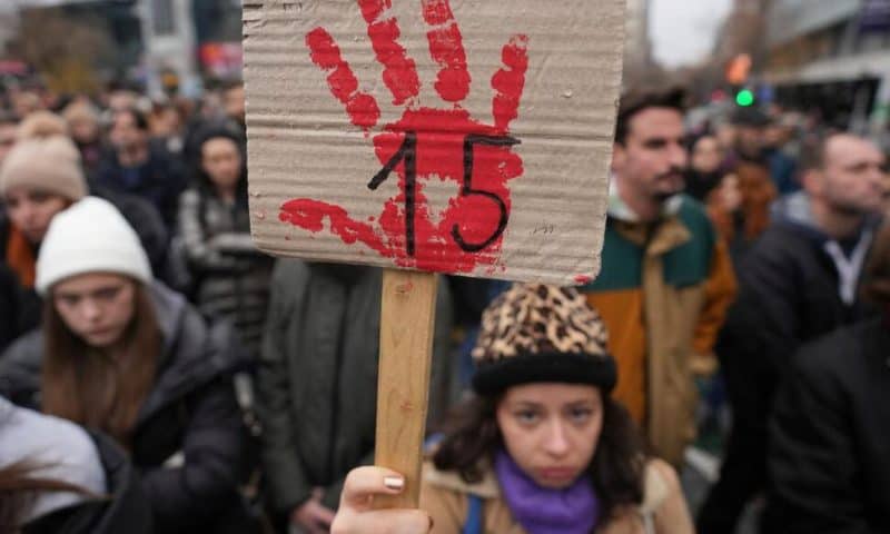 Traffic Blockades Held Throughout Serbia Against Populist Government Over Roof Collapse Tragedy