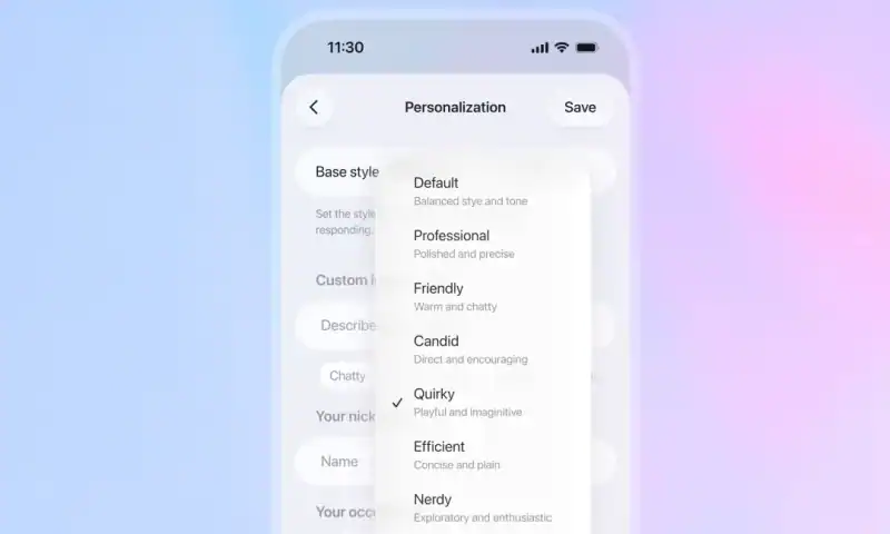 OpenAI says the brand-new GPT-5.1 is ‘warmer’ and has more ‘personality’ options