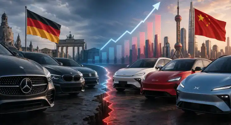 German Auto Giants Lose Share in China as BYD, NIO, XPeng Lead Market Shift