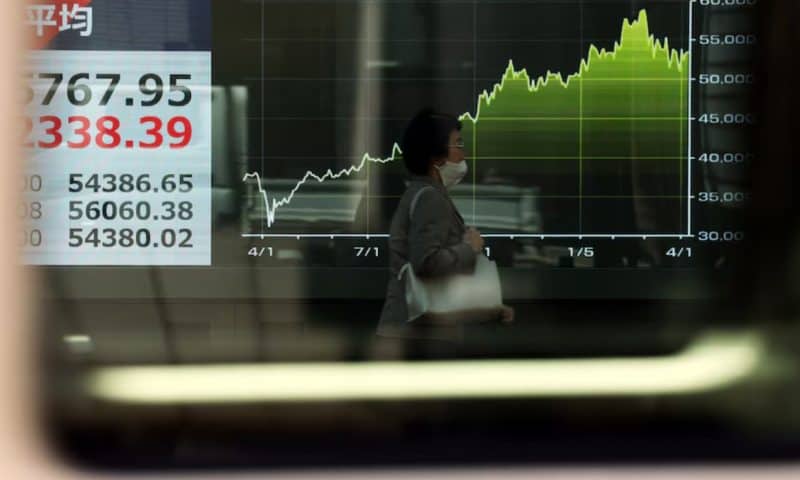 Asian shares track Wall Street to record highs but higher oil prices a risk